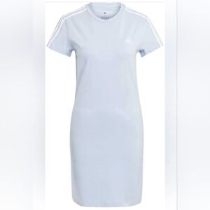 Adidas Light Blue Casual Sporty Pullover Dress (Size Medium)